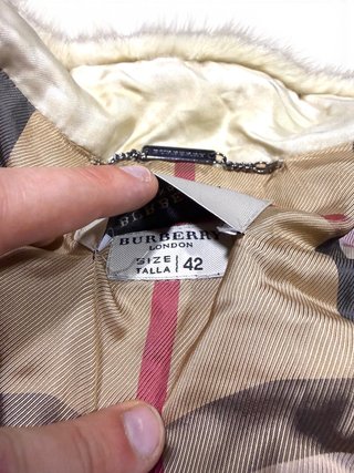 Burberry Fur-Trimmed Quilted Jacket – Champagne