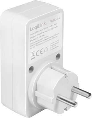 LogiLink PA0151 enchufe adaptador con seguridad