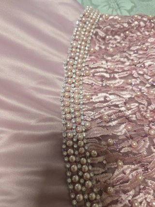 Vestido de ceremonia rosa
