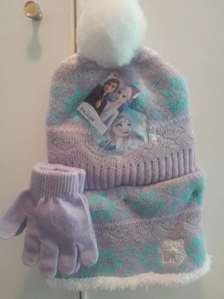 Gorro, guantes y bufanda Frozen niña
