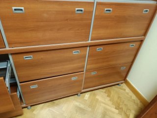 Armario archivador Cajonera Madera y Metal