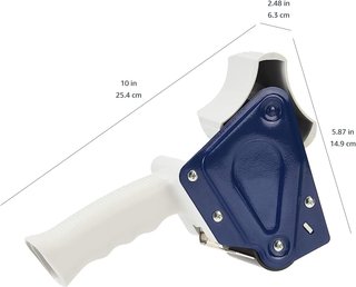 Amazon Basics pistola embalaje ergonómica azul