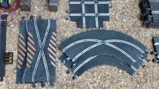 Lote pistas Scalextric curvas rectas y mandos