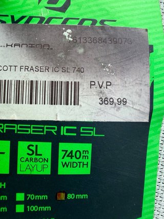 Manillar Syncros Fraser IC 74mm