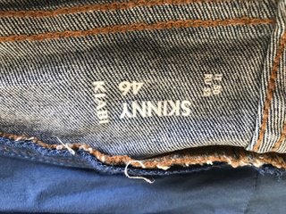 Jeans premaman blu