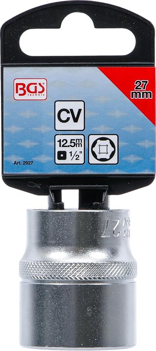 BGS 9845 Llave de vaso hexagonal acero cromado