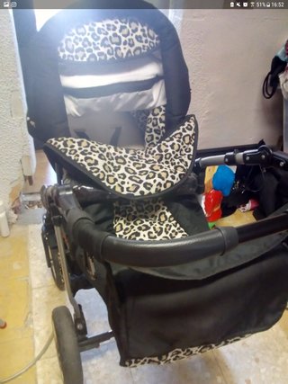 Carrito de bebé 3 piezas