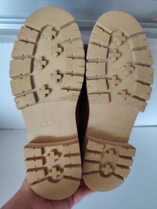 Botas Clarks Piel Marrón Cordones Talla 37