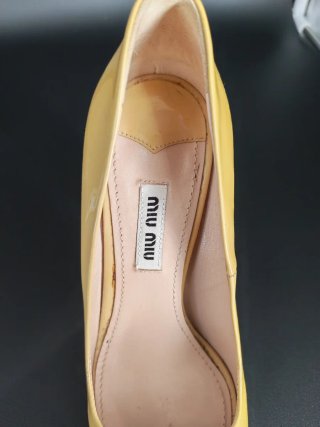 Scarpe Miu Miu Pelle vernice, Tacco Cristallo n 37