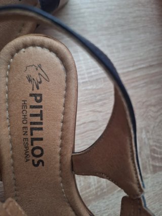 Sandalias Pitillos Azul y Plata