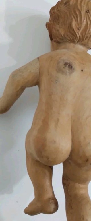 Scultura Bambin Gesù in legno