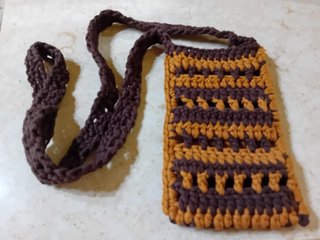 Porta cellulare uncinetto fatto a mano