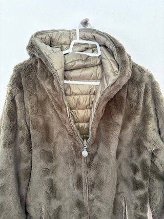 Chaqueta reversible marrón/verde