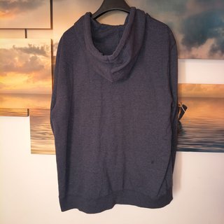 Felpa George Uomo XXL Grigia Zip Cappuccio