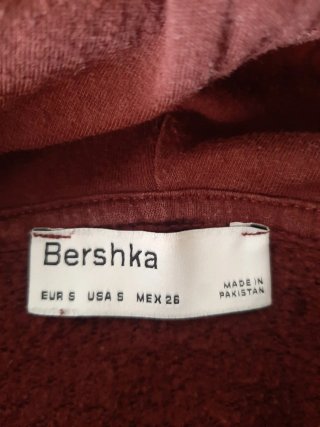 Sudadera Bershka Granate Talla S