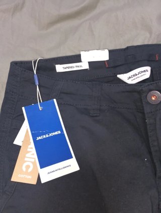 Pantalón cargo negro hombre