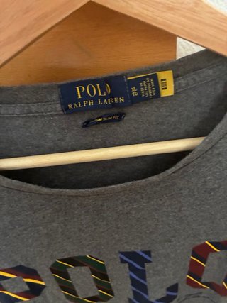 Camiseta Polo Ralph Lauren gris talla XL