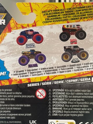 Monster Jam Marvel Comics Camioncino
