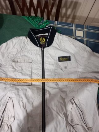 Belstaff Giubbotto Uomo Beige/Nero Taglia XL/46/56
