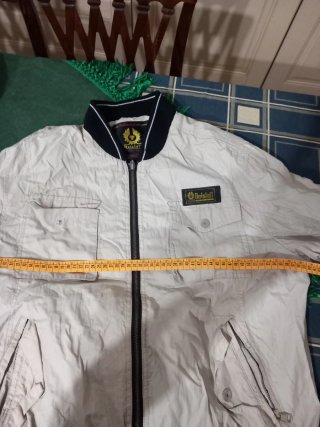 Belstaff Giubbotto Uomo Beige/Nero Taglia XL/46/56