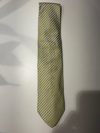 Corbata Boss Rayas Verdes y Blancas