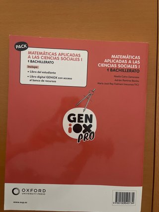 Matemáticas aplicadas a las Ciencias Sociales I...