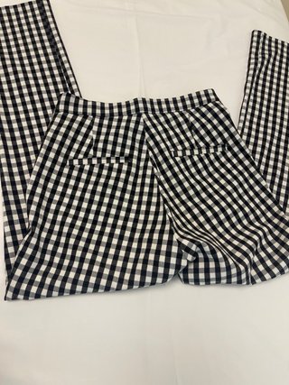 Pantalón cuadros blanco y negro