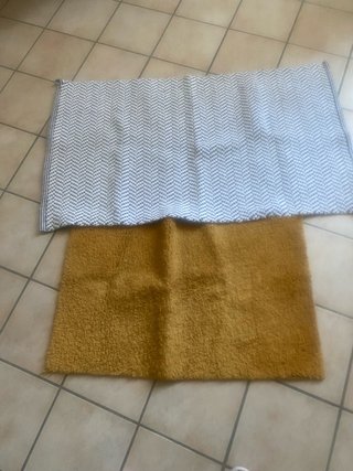 Coppia tappeti tessuto