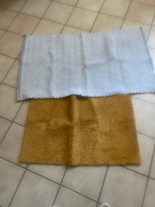Coppia tappeti tessuto