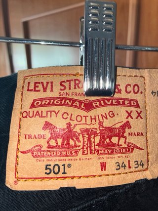 Pantalón Levis 501 Negro