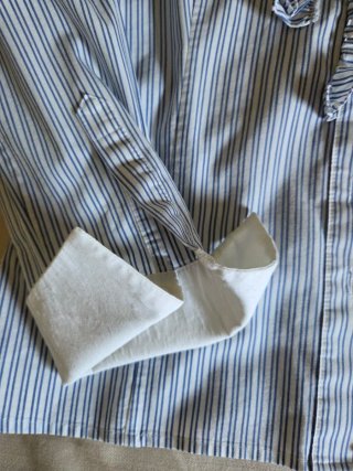 Camisa Georges Reich rayas azules y blancas