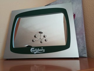 Espejo luminoso Carlsberg + chapa regalo