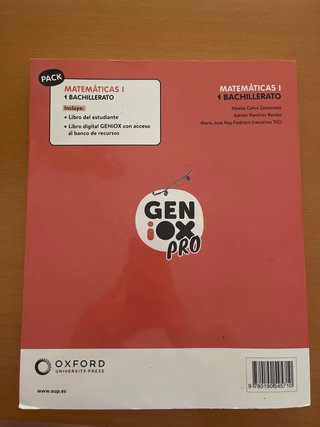 Matemáticas I 1 Bachillerato : Geniox