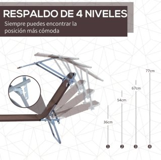Lettino pieghevole con tenda da sole