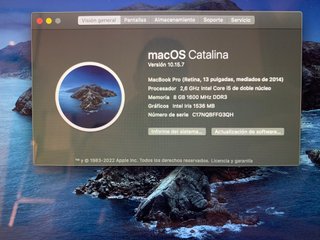 MacBook Pro Retina 13 2014 i5 8GB 128GB SSD