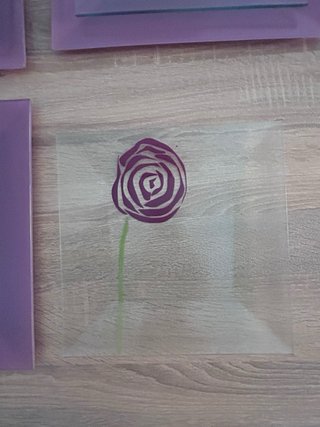 Vajilla Cristal Morado/rosa Diseño moderno