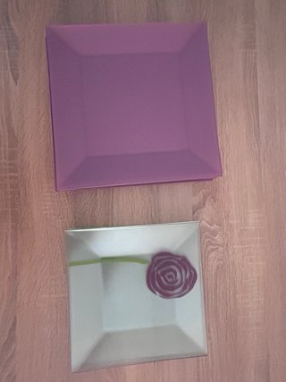 Vajilla Cristal Morado/rosa Diseño moderno