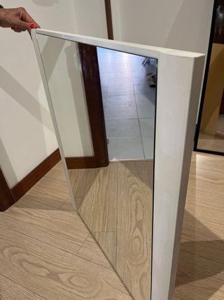 Espejo Marco Blanco Madera