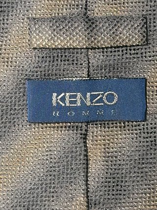 Corbata Kenzo Gris y Marrón