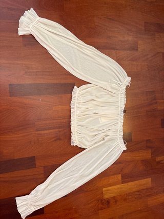 Maglia beige manica lunga
