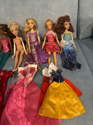 Lote Muñecas Princesas Disney, Barbie, Ken