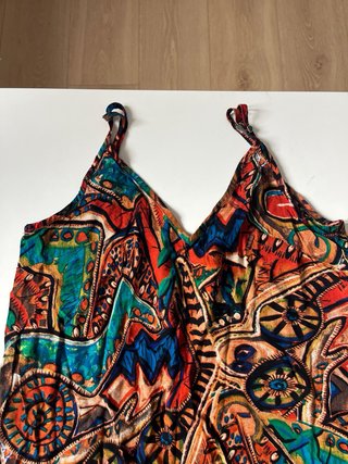 Vestido estampado multicolor