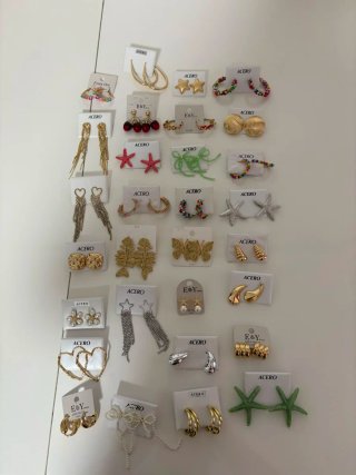 Lote de Pendientes Variados 30 conjuntos