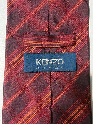 Corbata Kenzo a cuadros roja