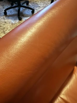 Sillón Dirección Vintage Piel y Sapeli unico