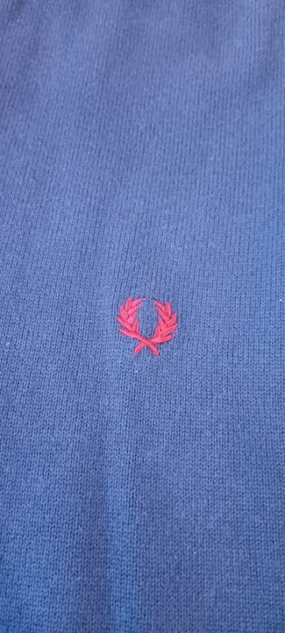 Jersey Fred Perry cremallera azul