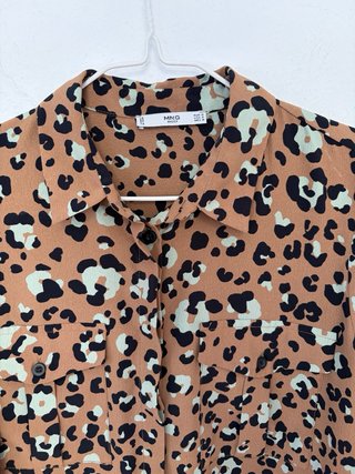 Camisa Mango Estampado Animal