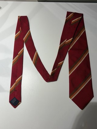 Corbata Burberry Rayas Marrón y Rojo