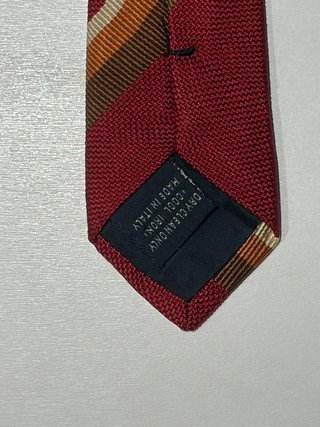 Corbata Burberry Rayas Marrón y Rojo