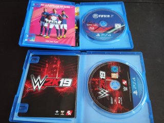 2 Juegos PS4 FIFA 19 y WWE 2K19